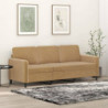 3-Sitzer-Sofa Braun 180 cm Samt