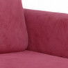 3-Sitzer-Sofa Weinrot 180 cm Samt