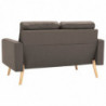 2-Sitzer-Sofa Taupe Stoff