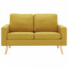 2-Sitzer-Sofa Gelb Stoff