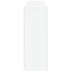 Sideboard mit LED-Leuchten Weiß 162x37x100 cm
