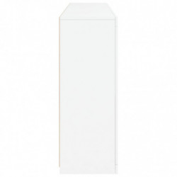 Sideboard mit LED-Leuchten Weiß 162x37x100 cm