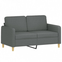 2-Sitzer-Sofa Dunkelgrau 120 cm Stoff