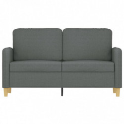 2-Sitzer-Sofa Dunkelgrau 120 cm Stoff