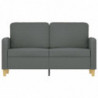 2-Sitzer-Sofa Dunkelgrau 120 cm Stoff