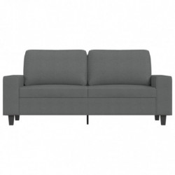 2-Sitzer-Sofa Dunkelgrau 140 cm Stoff