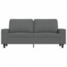 2-Sitzer-Sofa Dunkelgrau 140 cm Stoff