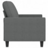 2-Sitzer-Sofa Dunkelgrau 140 cm Stoff