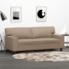 2-Sitzer-Sofa Cappuccino-Braun 140 cm Kunstleder