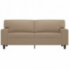 2-Sitzer-Sofa Cappuccino-Braun 140 cm Kunstleder