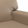 2-Sitzer-Sofa Cappuccino-Braun 140 cm Kunstleder