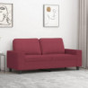 2-Sitzer-Sofa Weinrot 140 cm Stoff