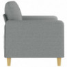 2-Sitzer-Sofa Hellgrau 120 cm Stoff