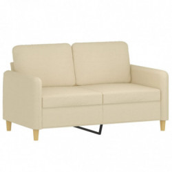 2-Sitzer-Sofa Creme 120 cm Stoff