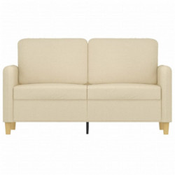 2-Sitzer-Sofa Creme 120 cm Stoff