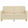 2-Sitzer-Sofa Creme 120 cm Stoff