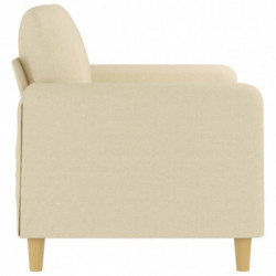 2-Sitzer-Sofa Creme 120 cm Stoff