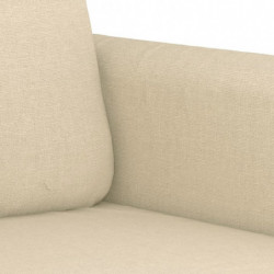 2-Sitzer-Sofa Creme 120 cm Stoff