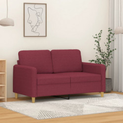 2-Sitzer-Sofa Weinrot 120 cm Stoff