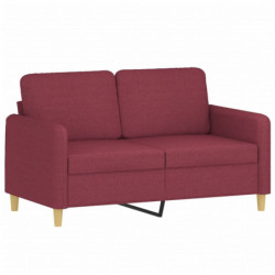 2-Sitzer-Sofa Weinrot 120 cm Stoff