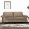 2-Sitzer-Sofa Cappuccino-Braun 140 cm Kunstleder