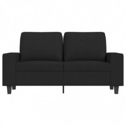 2-Sitzer-Sofa Schwarz 120 cm Stoff