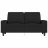 2-Sitzer-Sofa Schwarz 120 cm Stoff