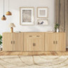 Sideboards 3 Stk. Sonoma-Eiche Holzwerkstoff