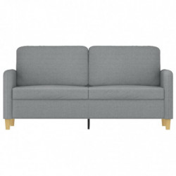 2-Sitzer-Sofa Hellgrau 140 cm Stoff