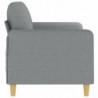 2-Sitzer-Sofa Hellgrau 140 cm Stoff