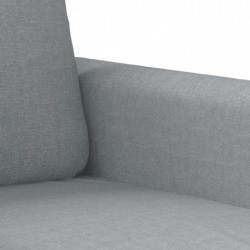 2-Sitzer-Sofa Hellgrau 140 cm Stoff