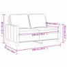 2-Sitzer-Sofa Gelb 140 cm Samt