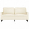 2-Sitzer-Sofa Creme 140 cm Samt