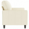 2-Sitzer-Sofa Creme 140 cm Samt