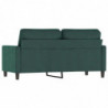 2-Sitzer-Sofa Dunkelgrün 140 cm Samt