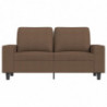 2-Sitzer-Sofa Braun 120 cm Stoff