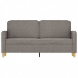 2-Sitzer-Sofa Taupe 140 cm Stoff