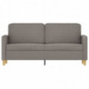 2-Sitzer-Sofa Taupe 140 cm Stoff