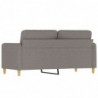 2-Sitzer-Sofa Taupe 140 cm Stoff