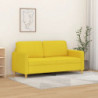 2-Sitzer-Sofa Hellgelb 140 cm Stoff