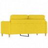 2-Sitzer-Sofa Hellgelb 140 cm Stoff