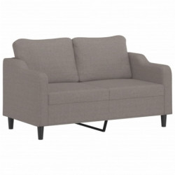 2-Sitzer-Sofa Taupe 140 cm Stoff