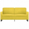 2-Sitzer-Sofa Gelb 140 cm Samt