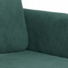 2-Sitzer-Sofa Dunkelgrün 140 cm Samt