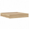 Bettgestell mit Schubladen Sonoma-Eiche 160x200cm Holzwerkstoff