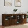 Sideboard mit LED-Leuchten Braun Eichen-Optik 164x37x67 cm