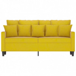 2-Sitzer-Sofa Gelb 140 cm Samt