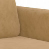 2-Sitzer-Sofa Braun 120 cm Samt