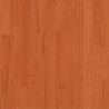 Massivholzbett mit Kopfteil Wachsbraun 75x190 cm Kiefer