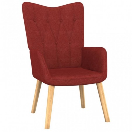 Relaxsessel 62x68,5x96 cm Weinrot Stoff